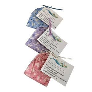 Handcrafted‎ Fabric Gift Bags with Gift Tags